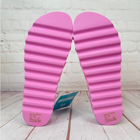 Reef Vista Hi-Energy Clear Strap Light Neon Pink Sandals Women’s Size 9 - Picture 9 of 9